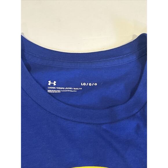 Under Armour T Shirt Mens Lg Blue Basketball Graphic - Picture 3 of 6